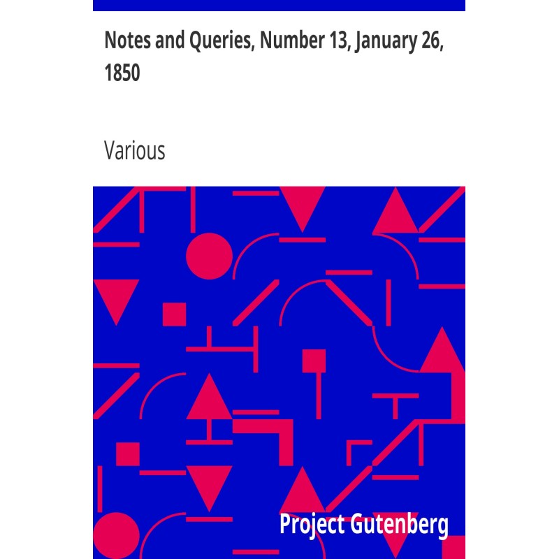 Notes and Queries, Number...