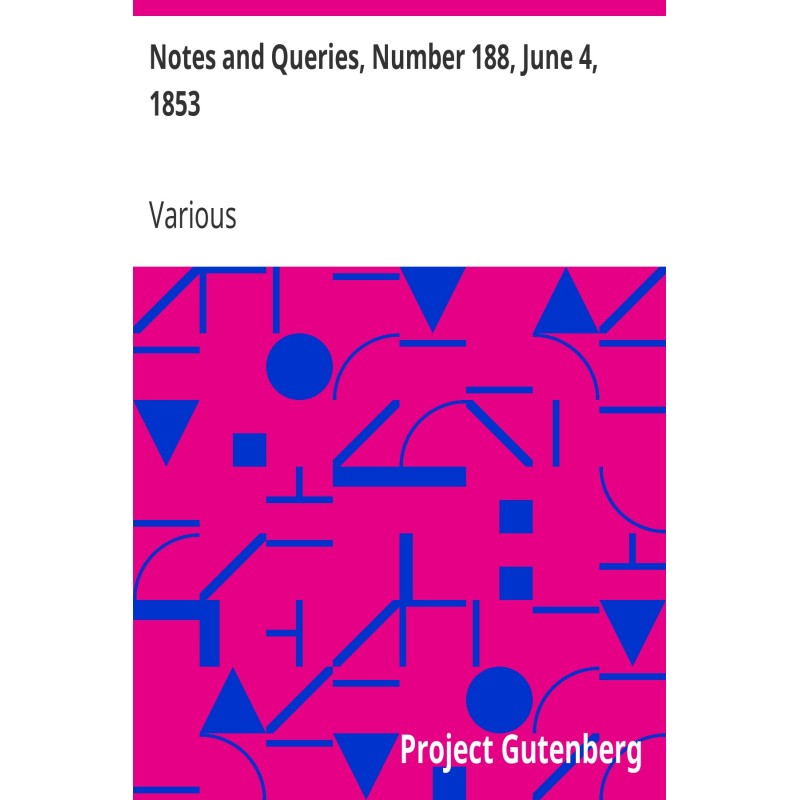 Notes and Queries, Number...