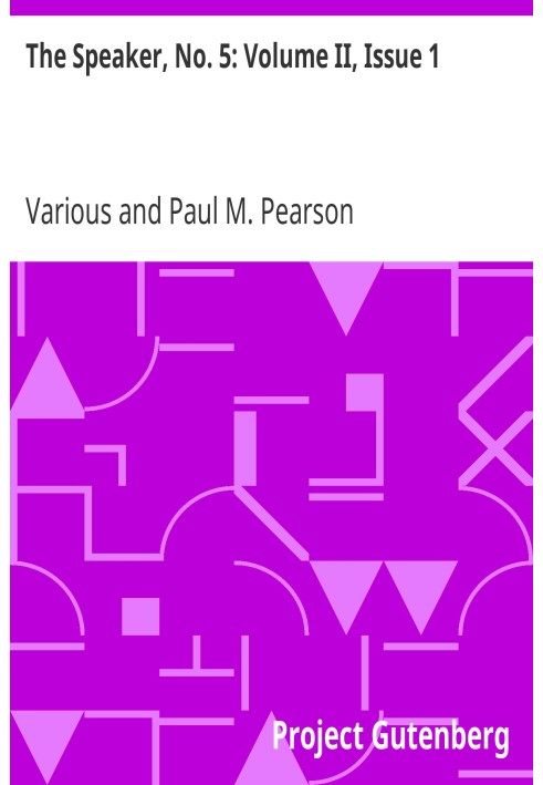 Спикер, № 5: Том II, выпуск 1 декабря 1906 года.
