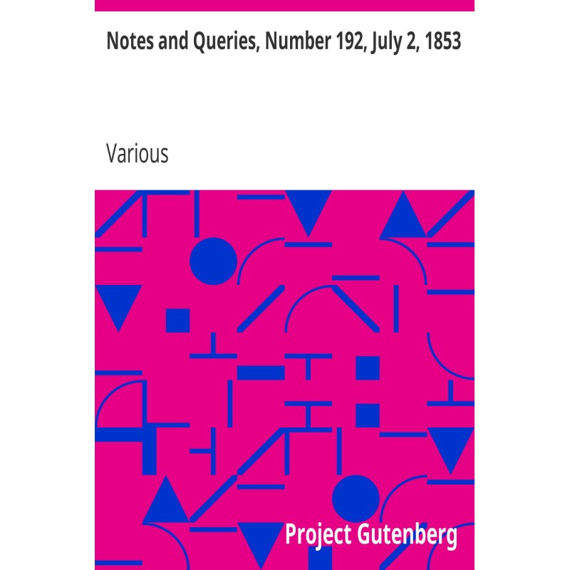 Notes and Queries, Number...