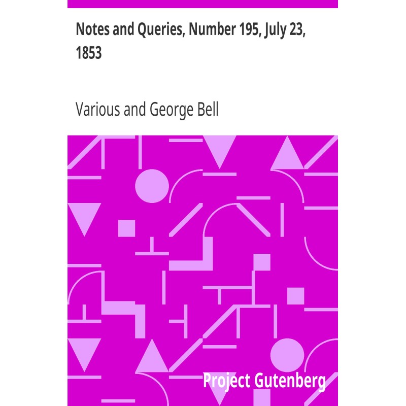 Notes and Queries, Number...