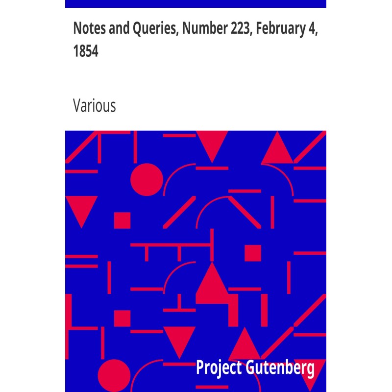 Notes and Queries, Number...