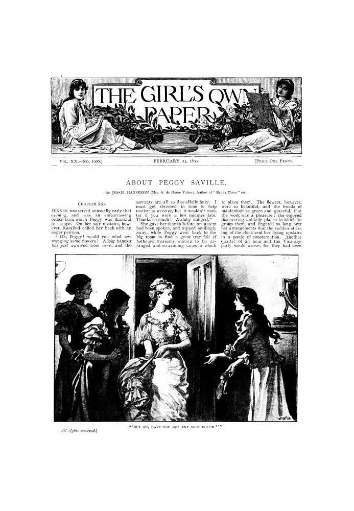 The Girl's Own Paper, Vol. XX, № 1000, 25 лютого 1899 р