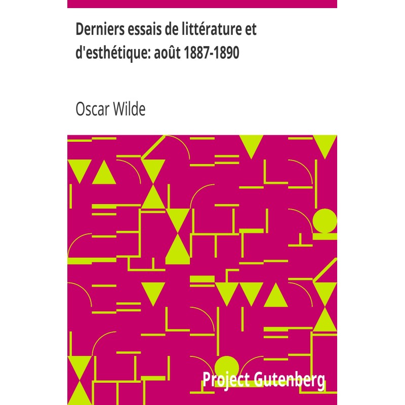 Latest essays in literature...