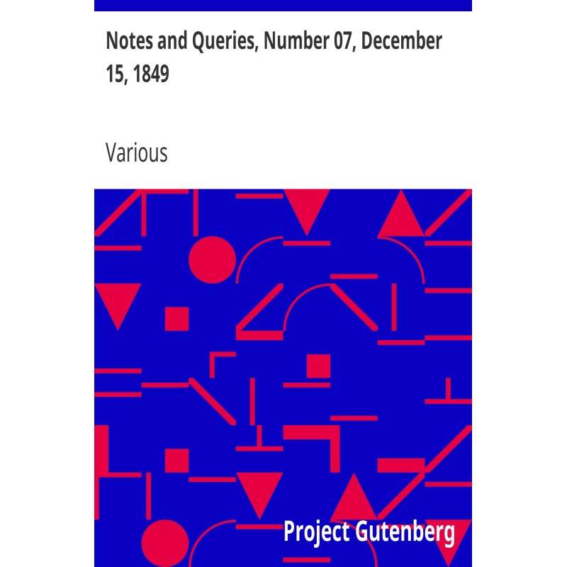 Notes and Queries, Number...