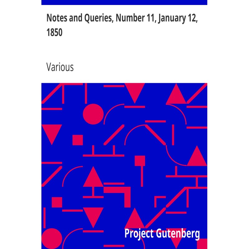 Notes and Queries, Number...