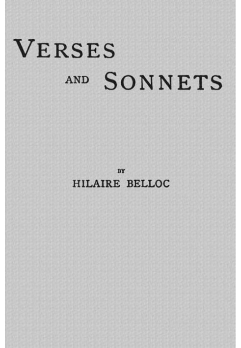 Verses and Sonnets