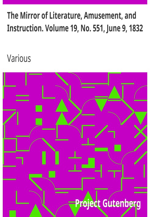 Зеркало литературы, развлечений и обучения. Том 19, № 551, 9 июня 1832 г.