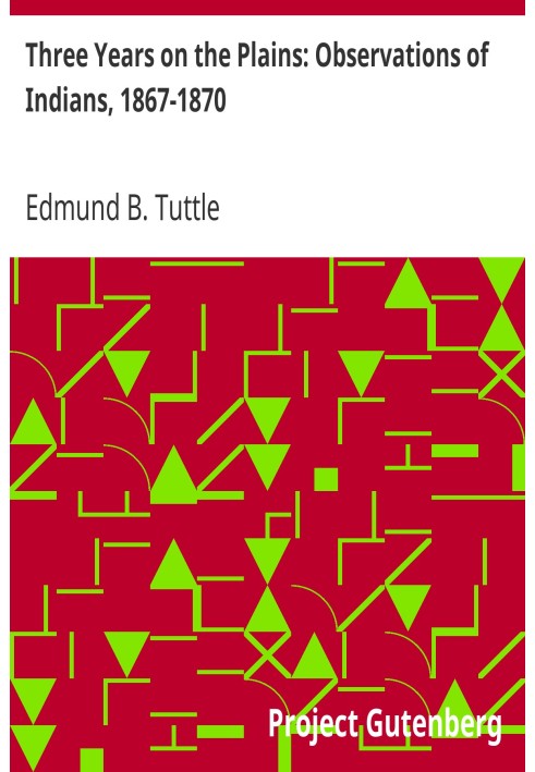 Three Years on the Plains: Observations of Indians, 1867-1870