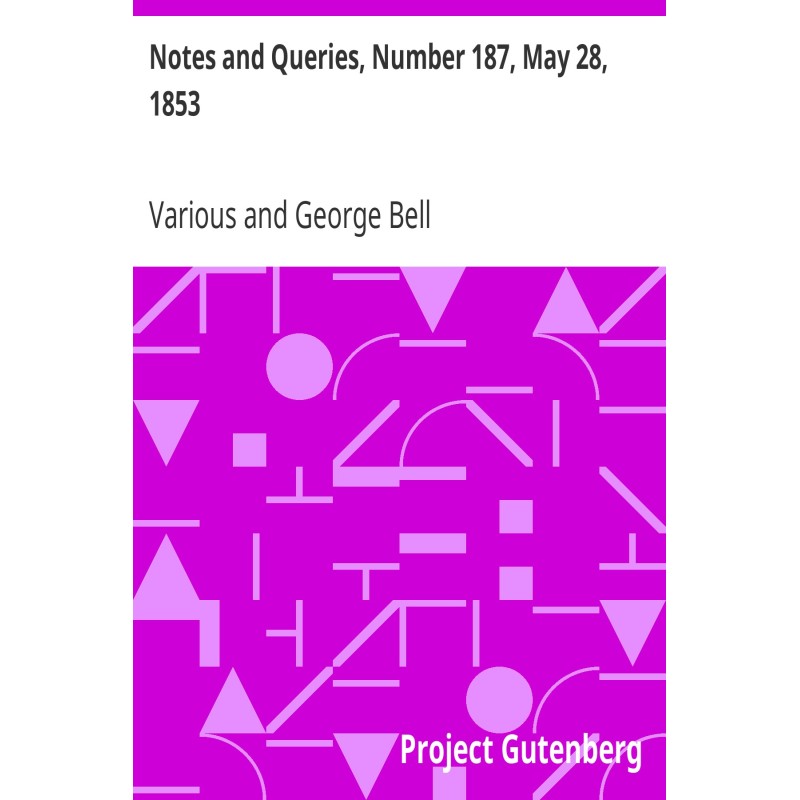 Notes and Queries, Number...