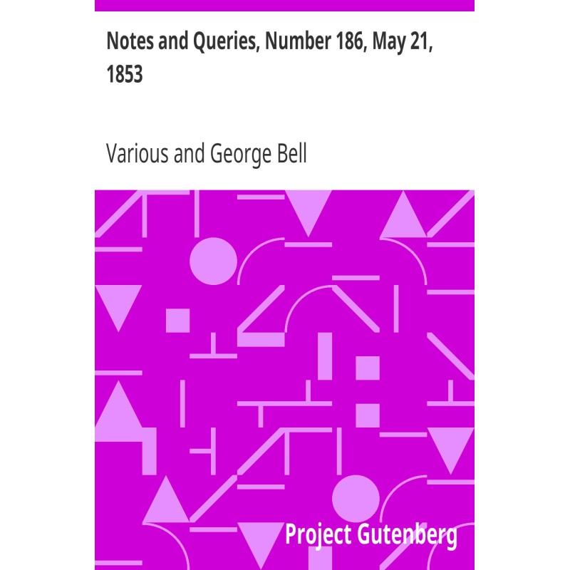 Notes and Queries, Number...