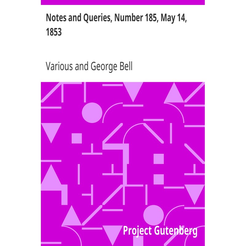 Notes and Queries, Number...