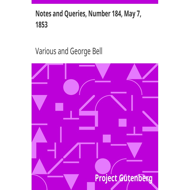 Notes and Queries, Number...