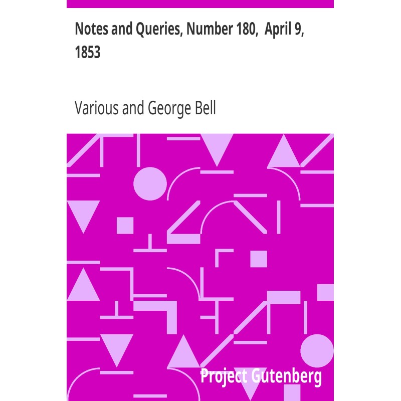 Notes and Queries, Number...