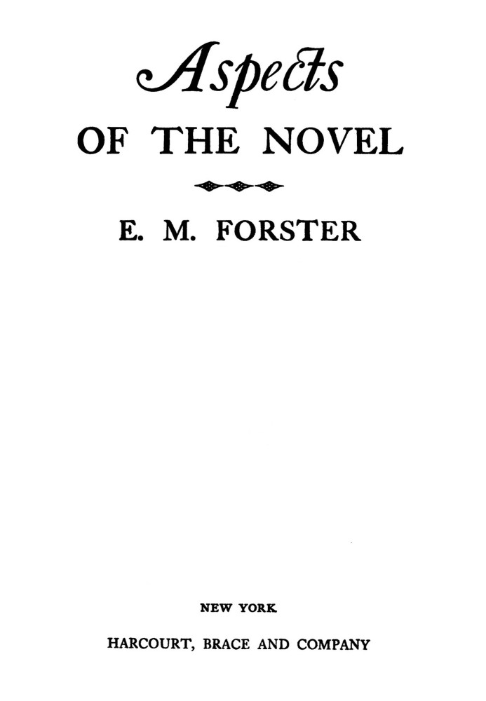 Aspects of the novel