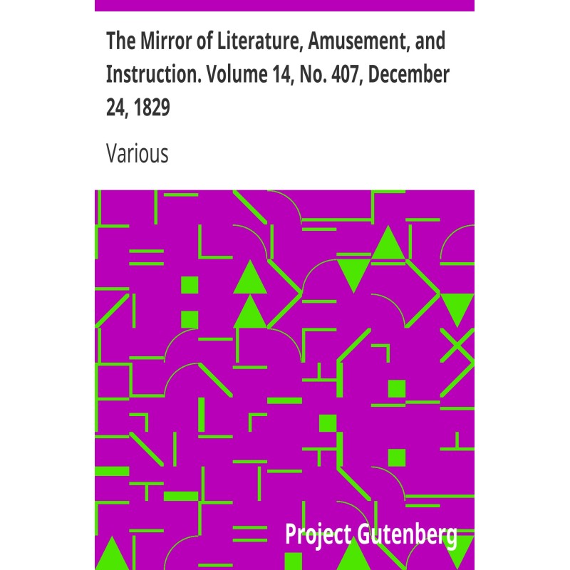 The Mirror of Literature,...