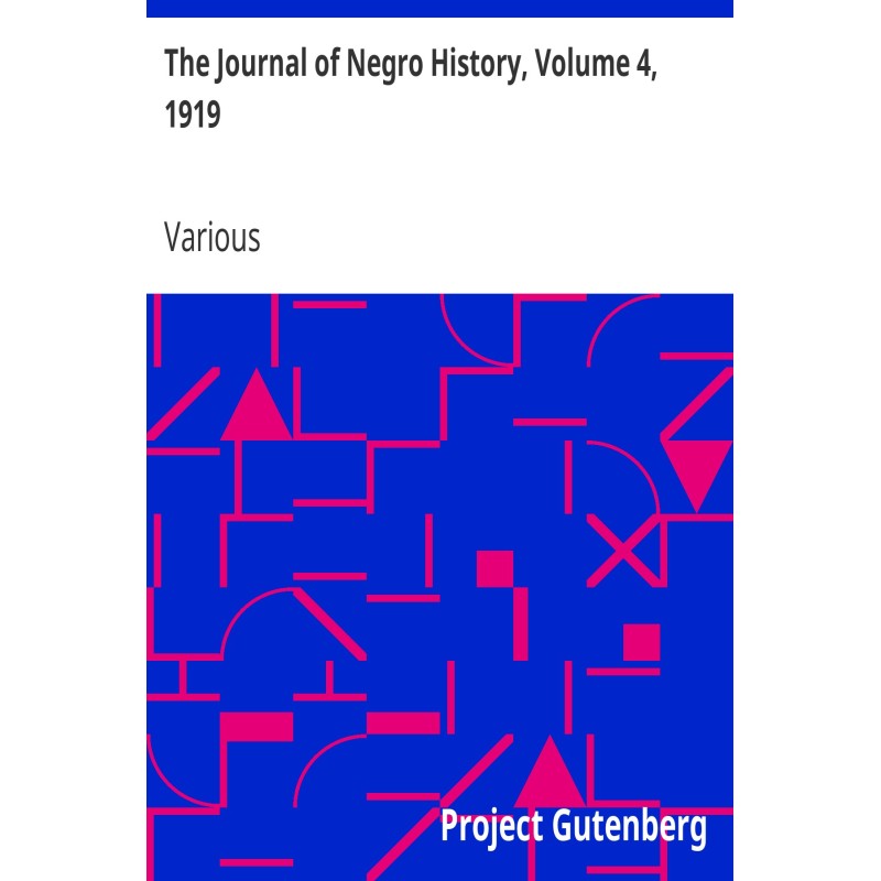 Журнал истории негров, том...