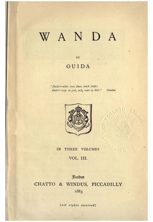 Wanda, Vol. 3 (of 3)