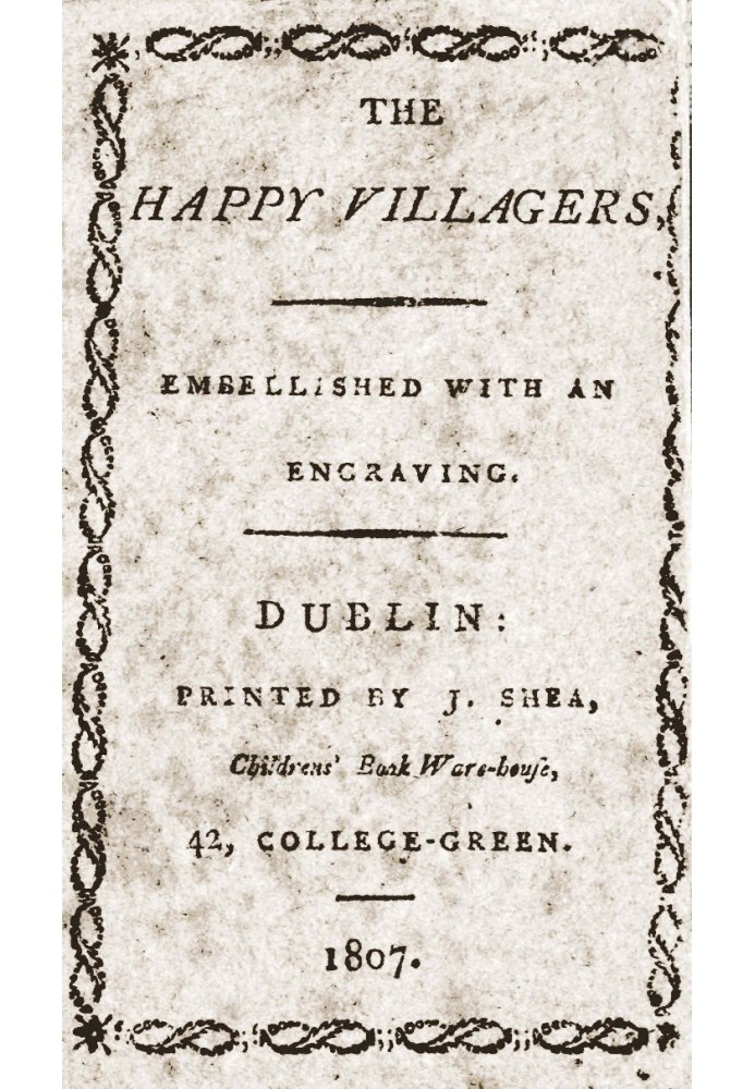 The happy villagers Embellished with an engraving