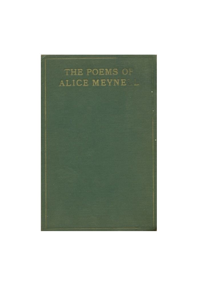 The Poems of Alice Meynell