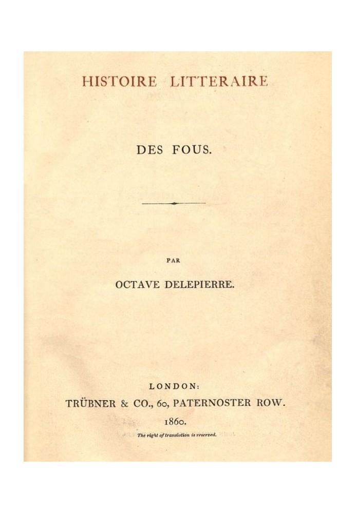 Literary history of Fools