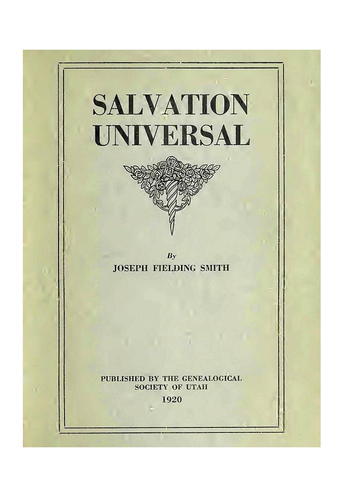 Salvation Universal