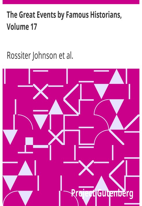 Великі події відомих істориків, том 17