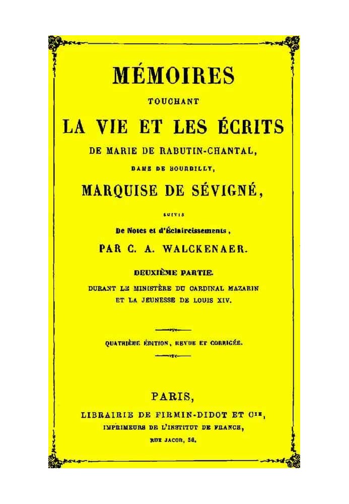 Memoirs touching the life and writings of Marie de Rabutin-Chantal, (2/6)