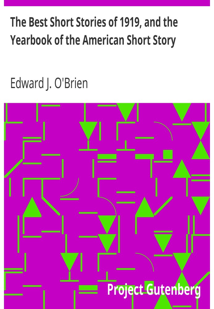 Найкращі оповідання 1919 року та щорічник американського оповідання