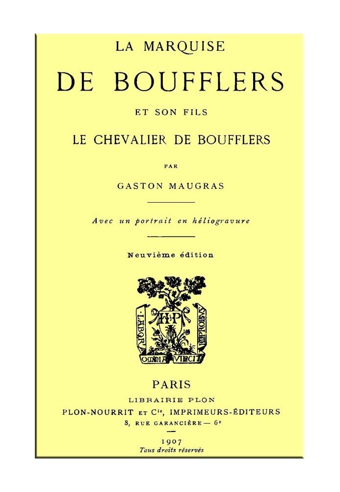 The Marquise de Boufflers and her son, the Chevalier de Boufflers