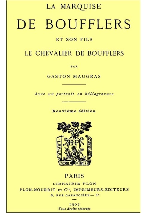 The Marquise de Boufflers and her son, the Chevalier de Boufflers