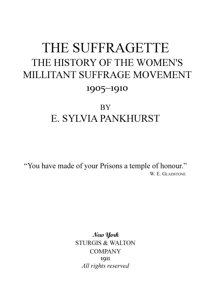 Суфражистка: история женского воинствующего избирательного движения, 1905-1910 гг.