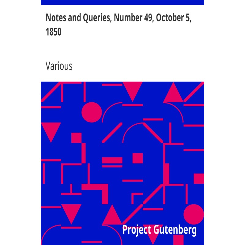 Notes and Queries, Number...