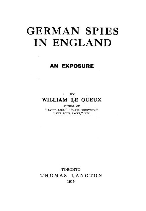 Немецкие шпионы в Англии: разоблачение
