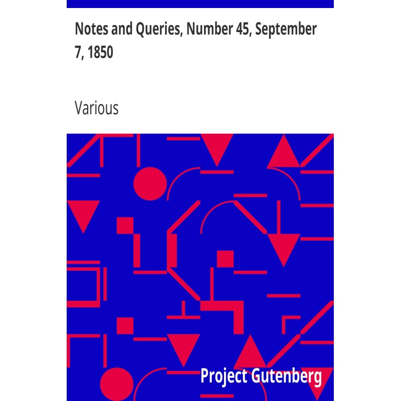 Notes and Queries, Number...