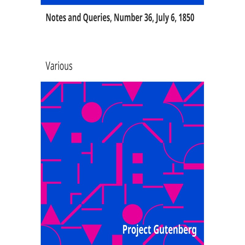 Notes and Queries, Number...