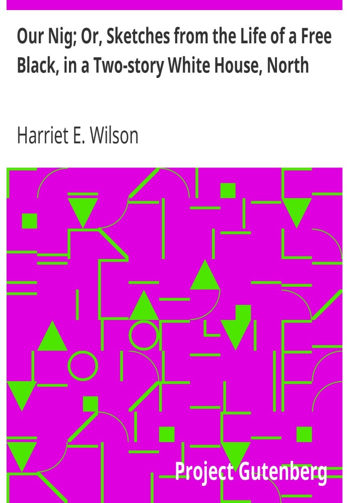 Our Nig; Or, Sketches from the Life of a Free Black, in a Two-story White House, North Showing That Slavery's Shadows Fall Even 