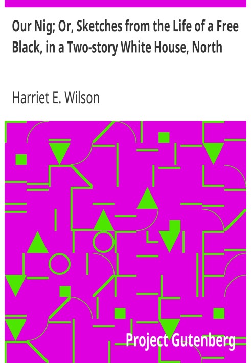Our Nig; Or, Sketches from the Life of a Free Black, in a Two-story White House, North Showing That Slavery's Shadows Fall Even 
