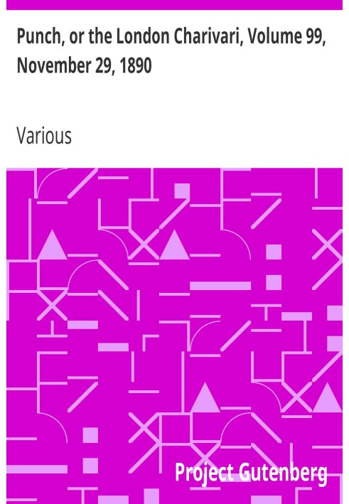 Панч, або Лондонський чаріварі, том 99, 29 листопада 1890 р