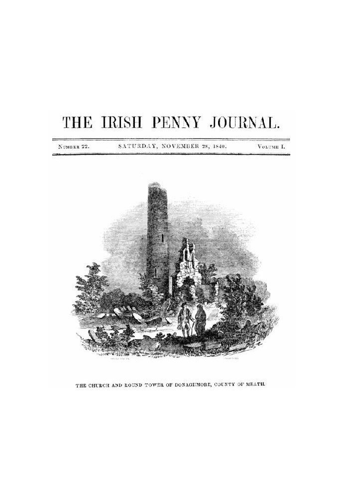 Ирландский пенни-журнал, Том. 1 № 22, 28 ноября 1840 г.