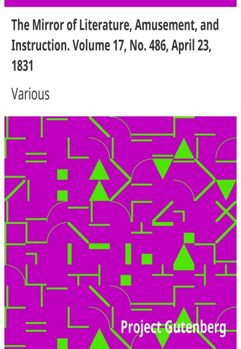Зеркало литературы, развлечений и обучения. Том 17, № 486, 23 апреля 1831 г.