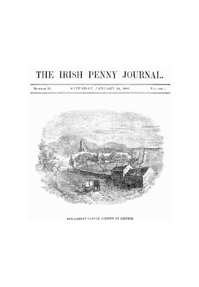 The Irish Penny Journal, Vol. 1 № 31, 30 січня 1841 р