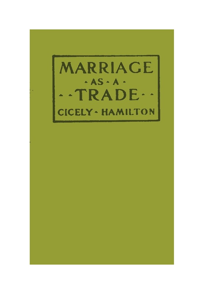 Marriage as a Trade