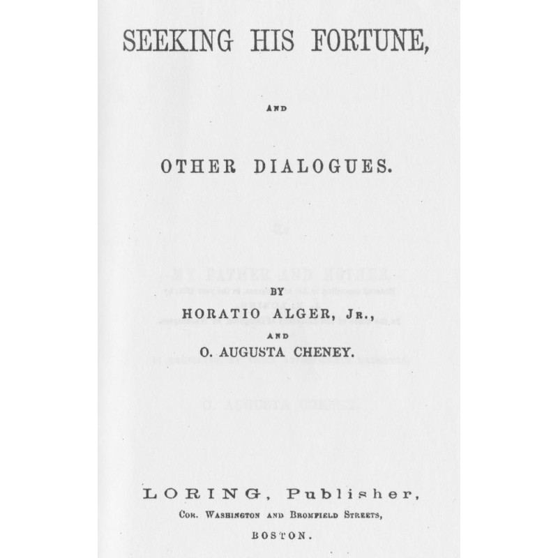 Seeking His Fortune, and...