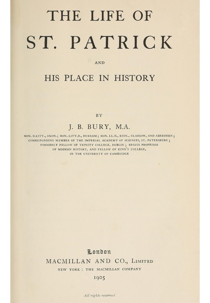 Життя святого Патріка та його місце в історії