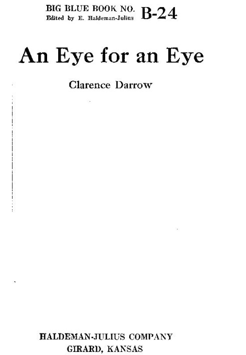 An Eye for an Eye Big Blue Book no. B-24