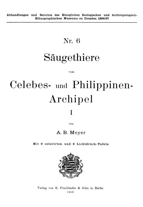 Mammals from the Celebes and Philippines archipelago