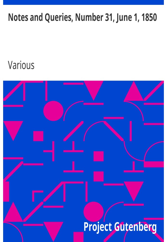 Примечания и вопросы, номер 31, 1 июня 1850 г.