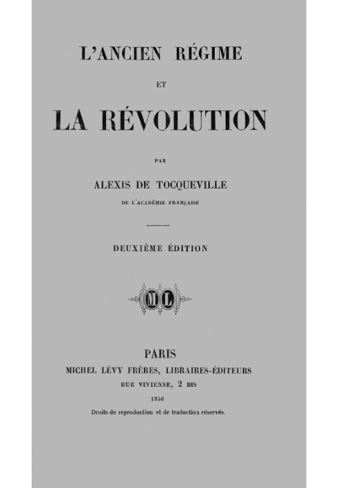 The old regime and the revolution