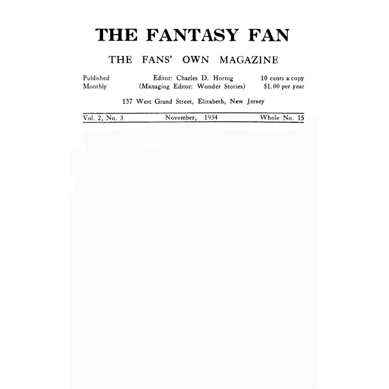 The Fantasy Fan, Volume 2,...
